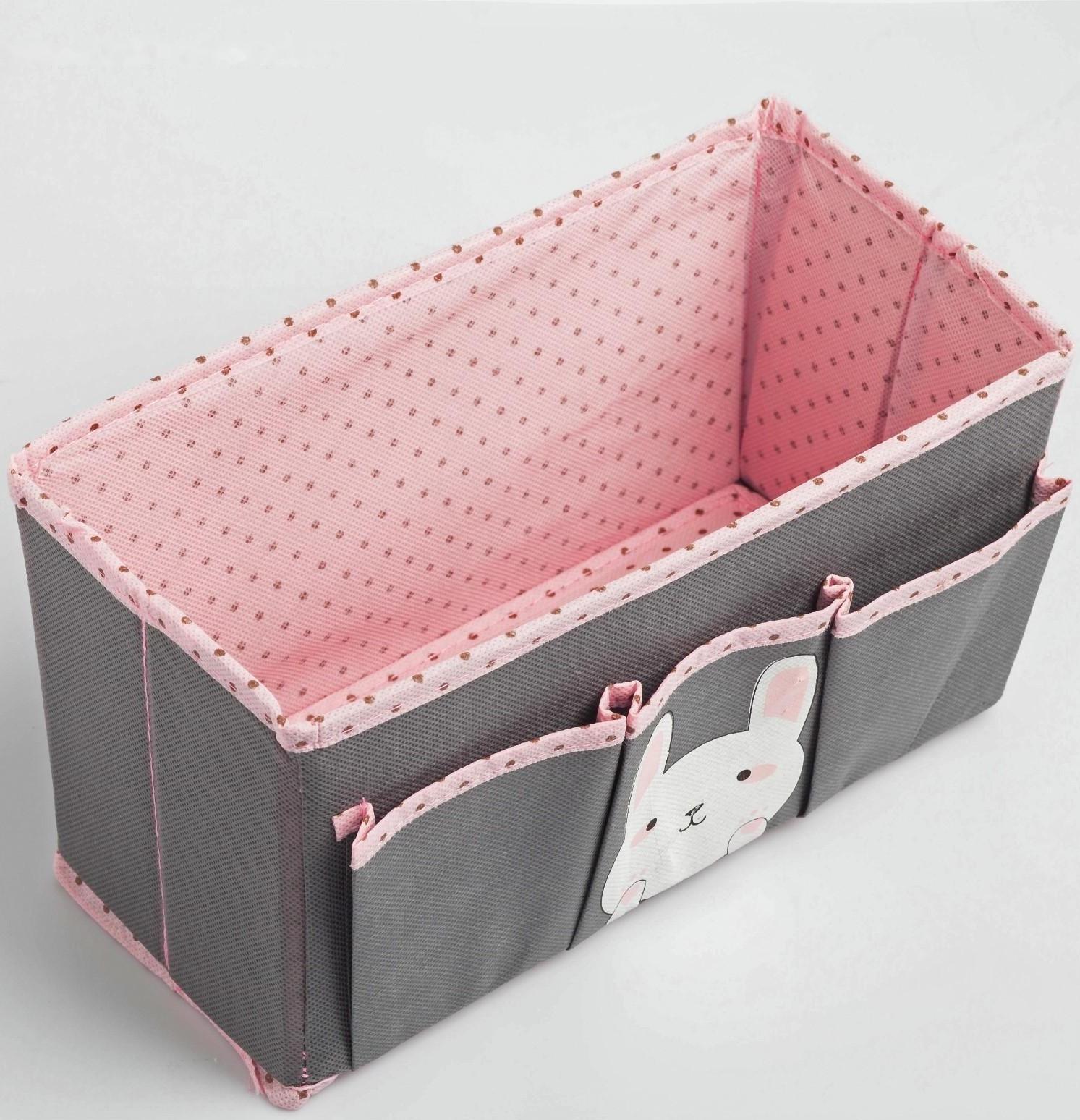 Короб для хранения «Зайчик»,с 3 карманами