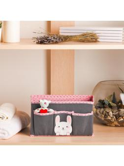 Короб для хранения «Зайчик»,с 3 карманами