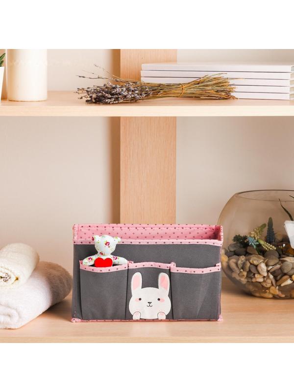 Короб для хранения «Зайчик»,с 3 карманами
