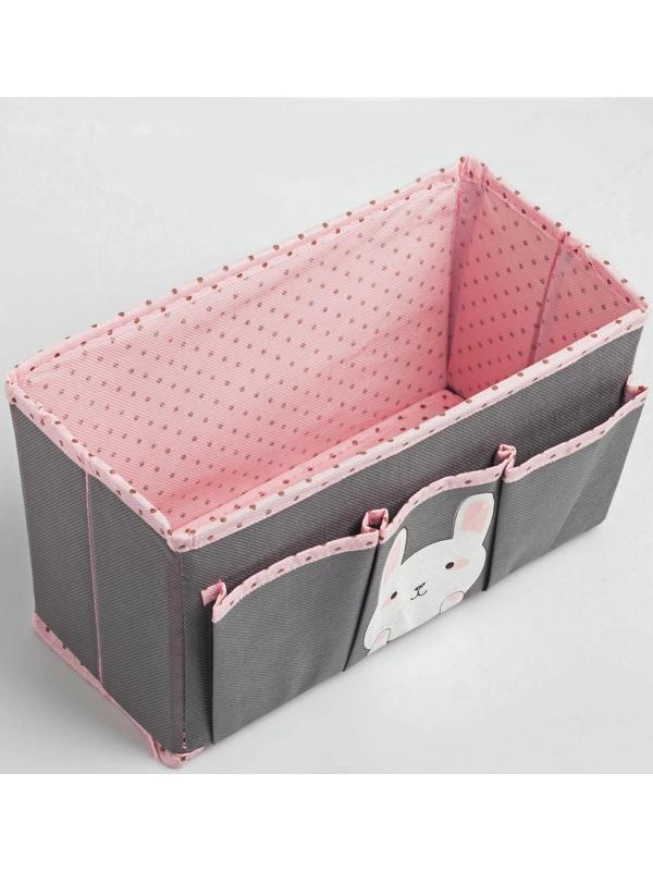 Короб для хранения «Зайчик»,с 3 карманами