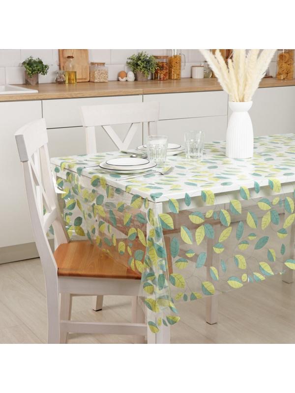 Клеёнка ПВХ Доляна «Листопад», ширина 137 см, толщина 0,07 мм, рулон 30 метров