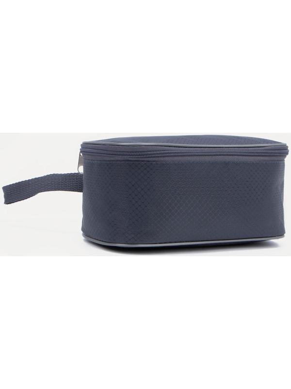 Косметичка на молнии, с подкладом, цвет серый