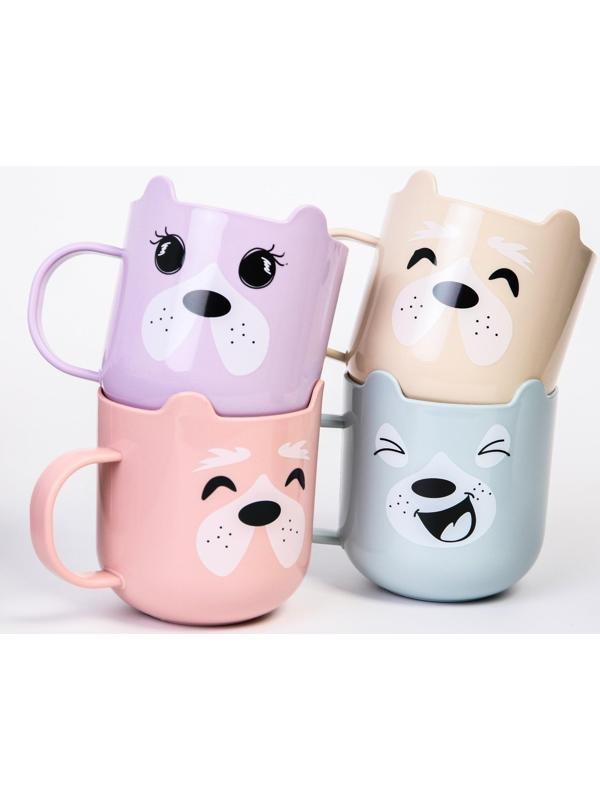 Кружка детская 370 мл., «Мордочки», цвет и рисунок МИКС