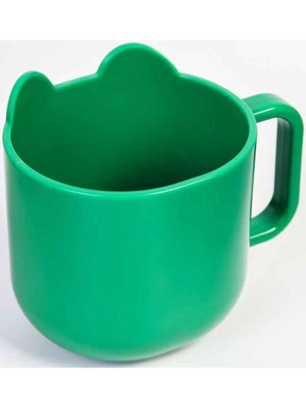 Кружка детская 260 мл., «Лягушка», цвет зеленый