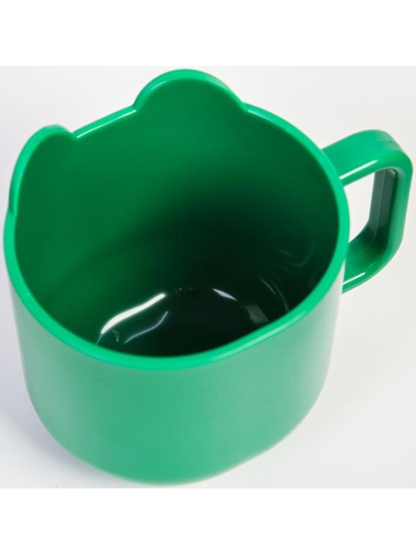 Кружка детская 260 мл., «Лягушка», цвет зеленый