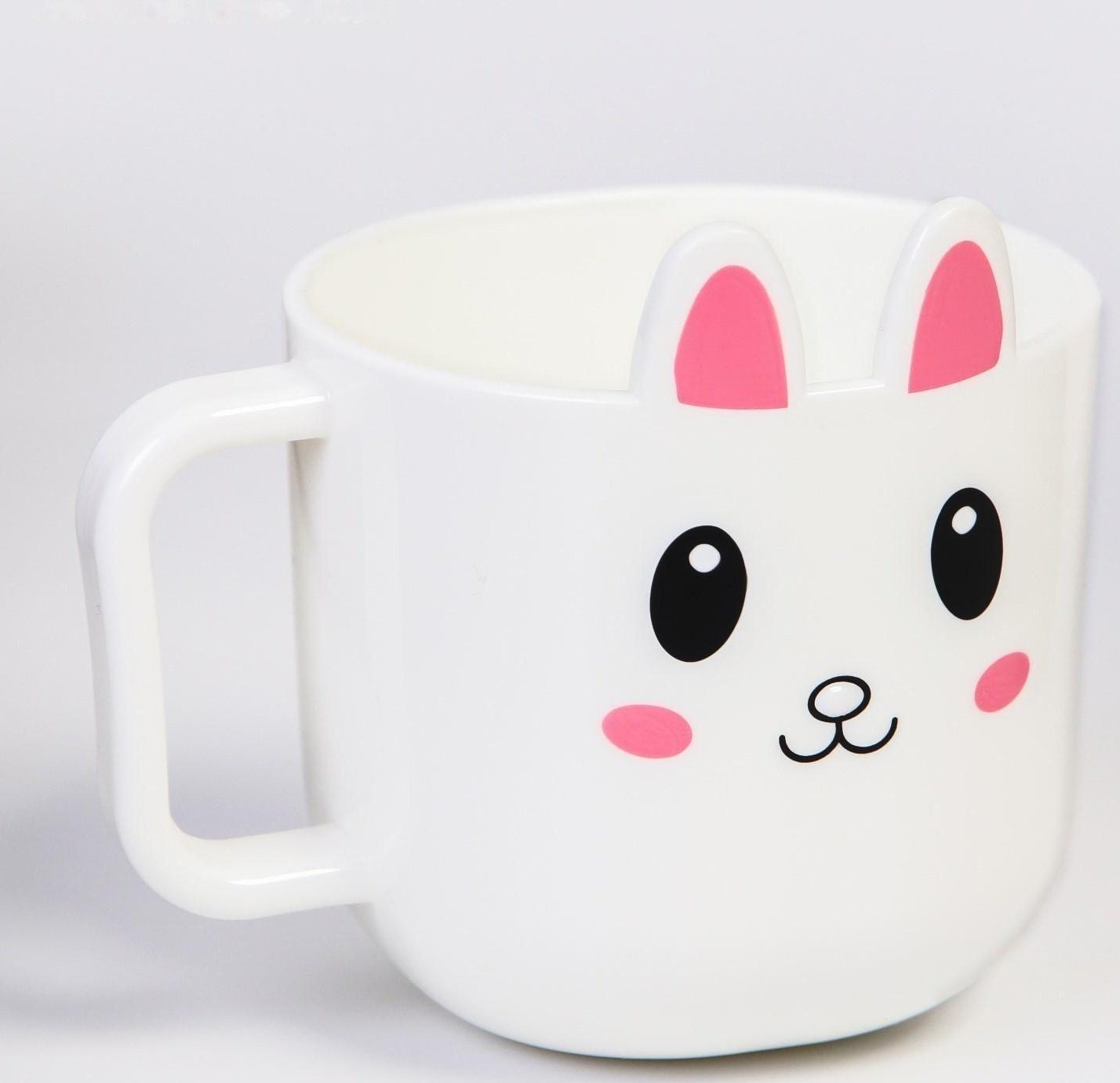 Кружка детская 260 мл., «Зайка», цвет белый