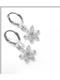 Серьги со стразами 