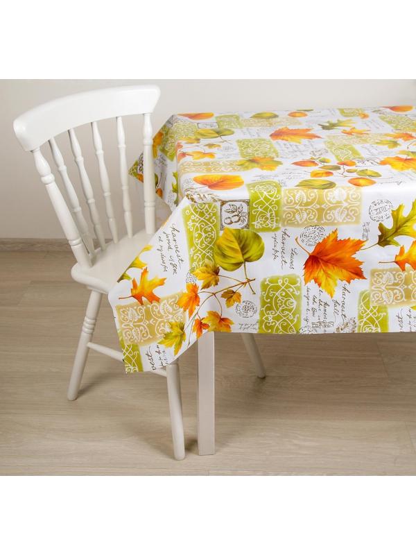 Клеёнка столовая на нетканой основе, ширина 137 см, толщина 0,08 мм, рулон 20 м