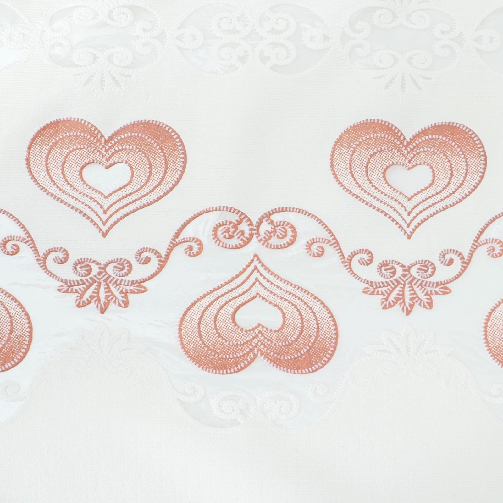 Клеёнка ажурная Lace «Роман», ширина 137 см, рулон 20 метров, цвет бежевый