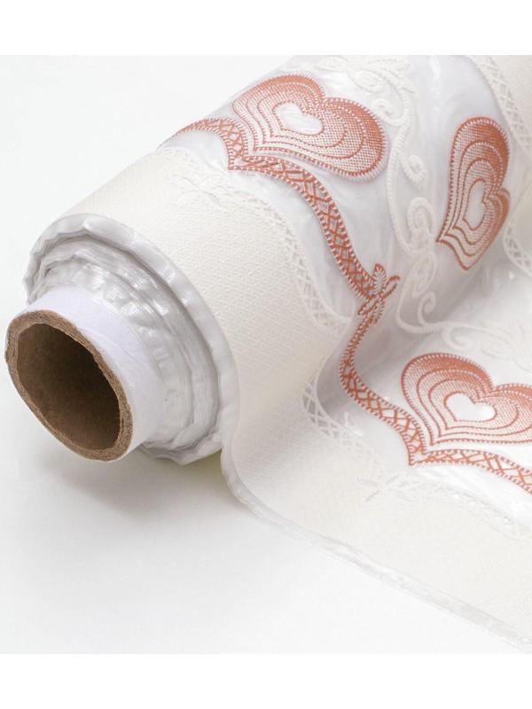 Клеёнка ажурная Lace «Роман», ширина 137 см, рулон 20 метров, цвет бежевый