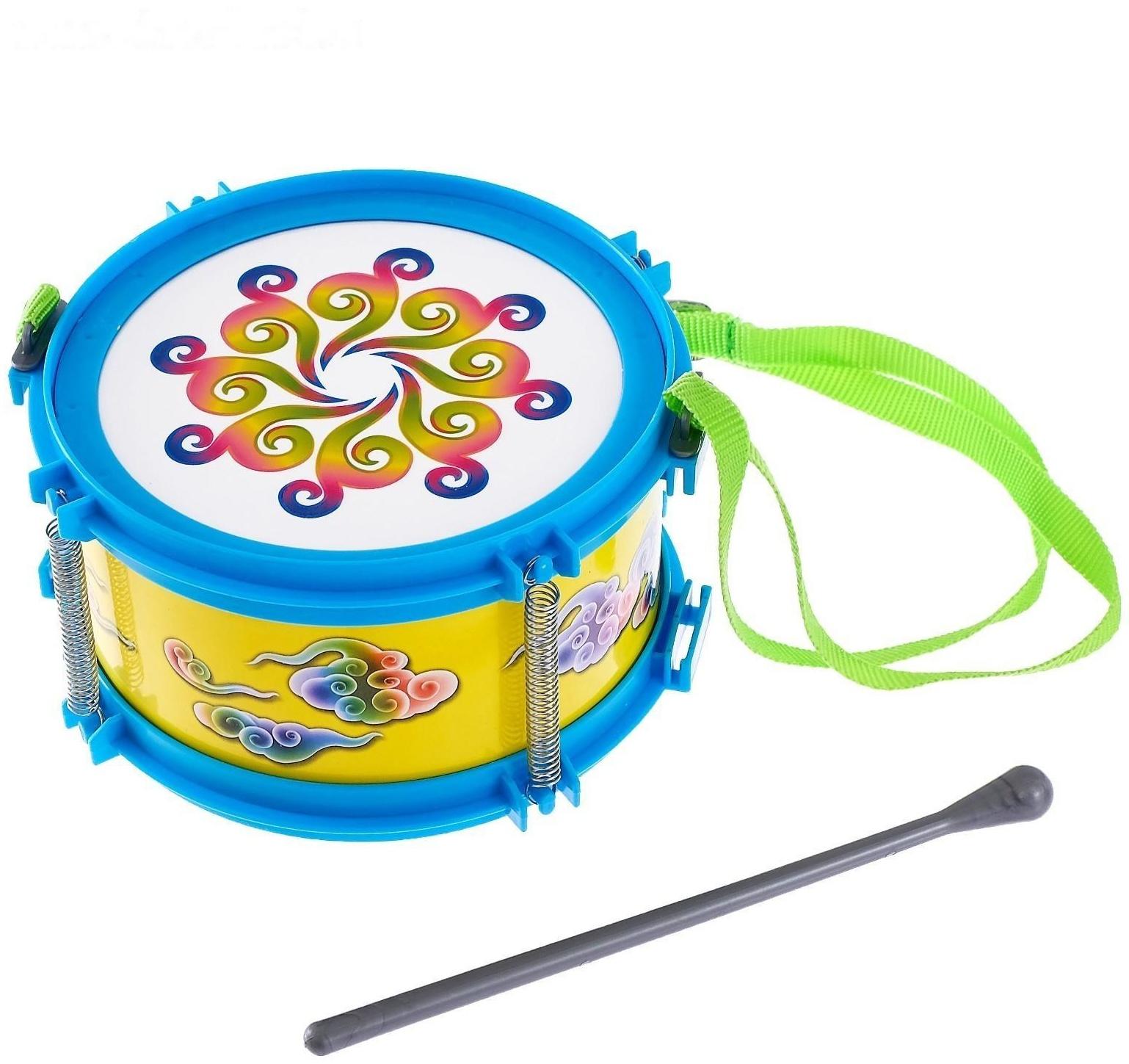 Игрушечный барабан «Созвездие», детский, цвета МИКС