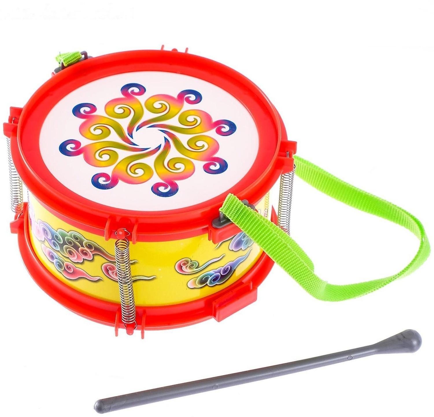 Игрушечный барабан «Созвездие», детский, цвета МИКС