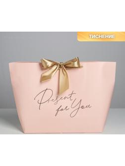 Пакет подарочный «Present for you», 30 х 27.5 х 12 см