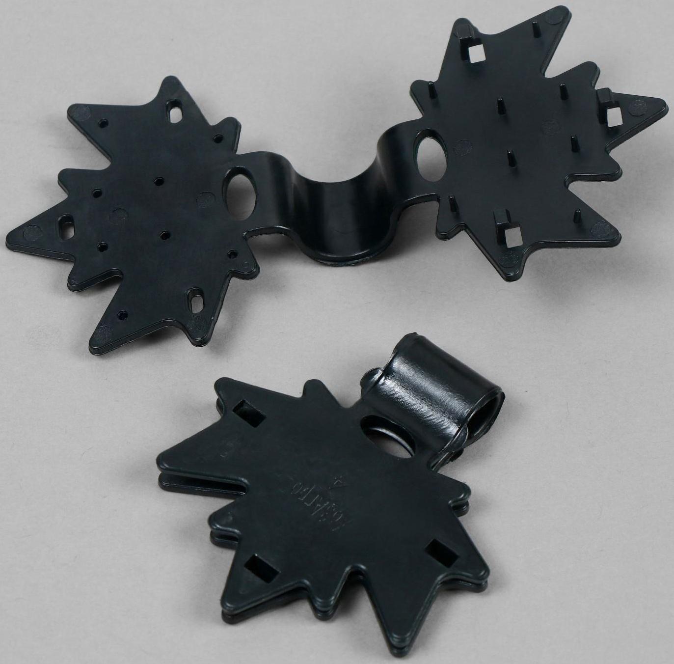 Сетка затеняющая, 5 × 3 м, плотность 55 г/м², зелёная, в наборе 15 клипс