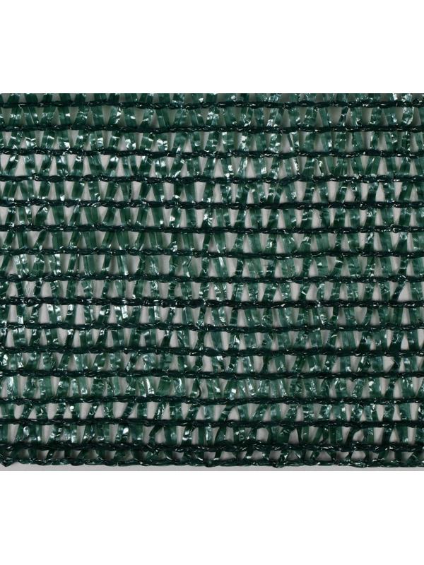 Сетка затеняющая, 5 × 3 м, плотность 55 г/м², зелёная, в наборе 15 клипс