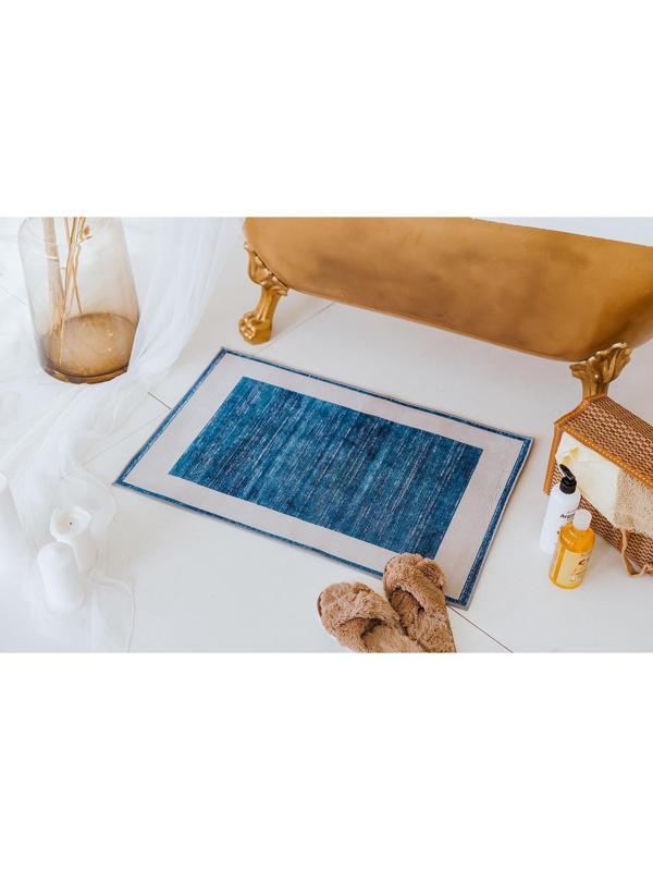 Коврик Доляна «По домашнему» , 50×80 см, цвет синий