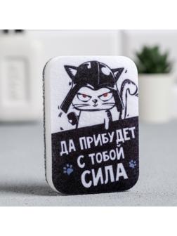 Губка для мытья посуды «Да прибудет с тобой сила» 9х6 см