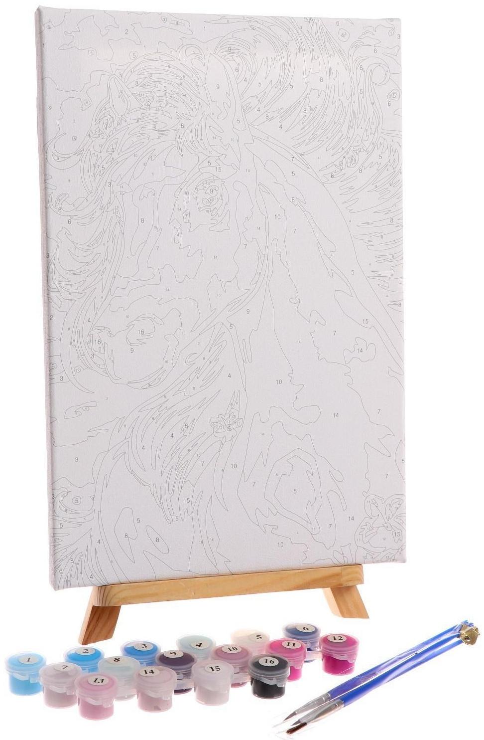 Картина по номерам на холсте с подрамником «Лошадь» 20х30 см