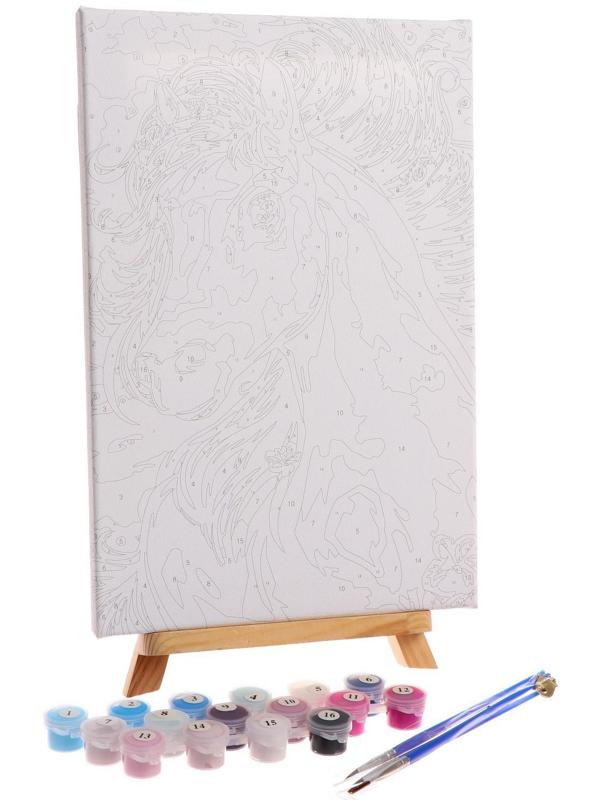 Картина по номерам на холсте с подрамником «Лошадь» 20х30 см