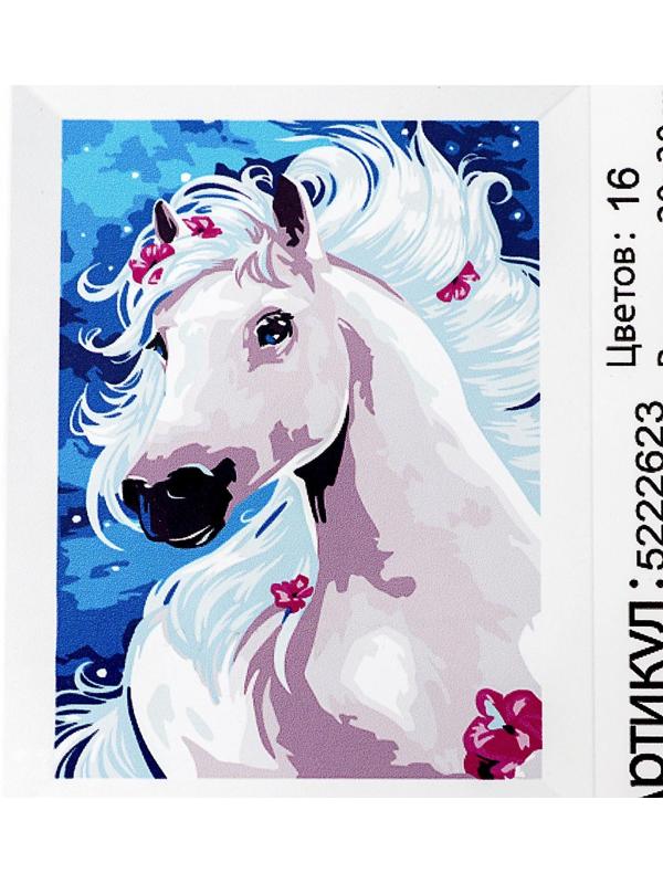 Картина по номерам на холсте с подрамником «Лошадь» 20х30 см