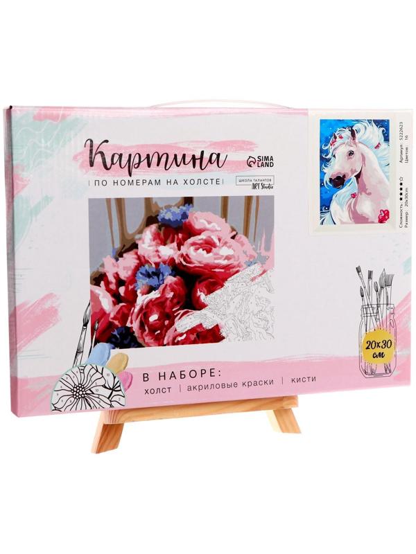 Картина по номерам на холсте с подрамником «Лошадь» 20х30 см