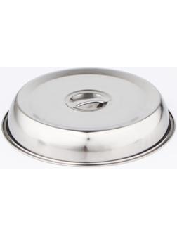 Крышка-Клош из нержавеющей стали, 24×24×4 см, круглая