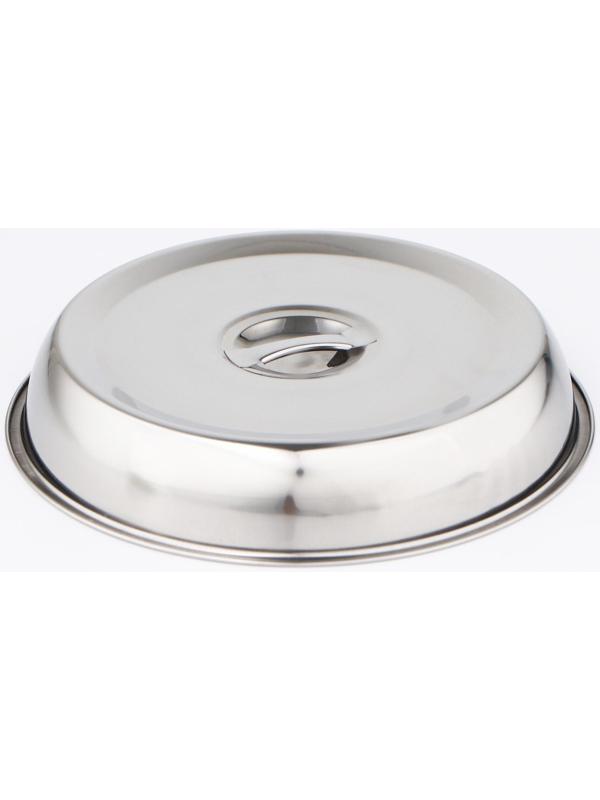 Крышка-Клош из нержавеющей стали, 24×24×4 см, круглая
