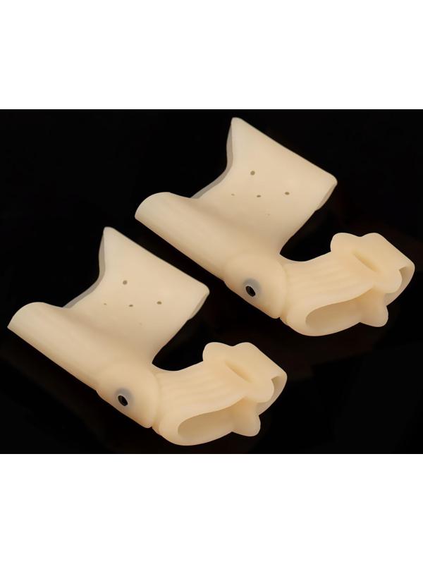 Силиконовый бандаж на стопу, с корректором, с магнитами, 7,5 × 7,2 см, цвет бежевый