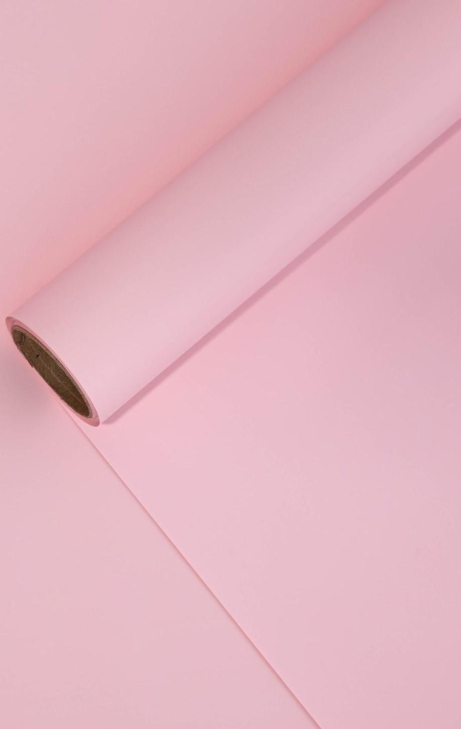 Матовая плёнка «Светло-розовый», 0.5 x 8 м, 55 мкм