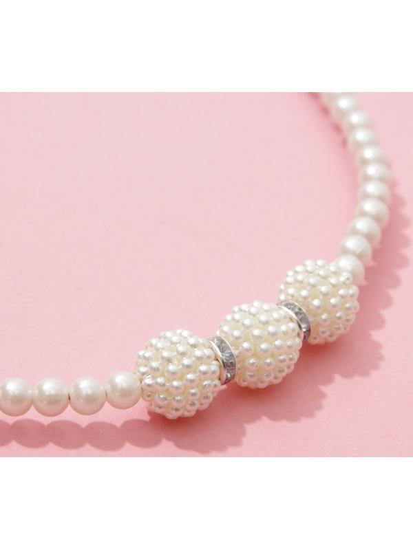 Ободок для волос жемчужный 