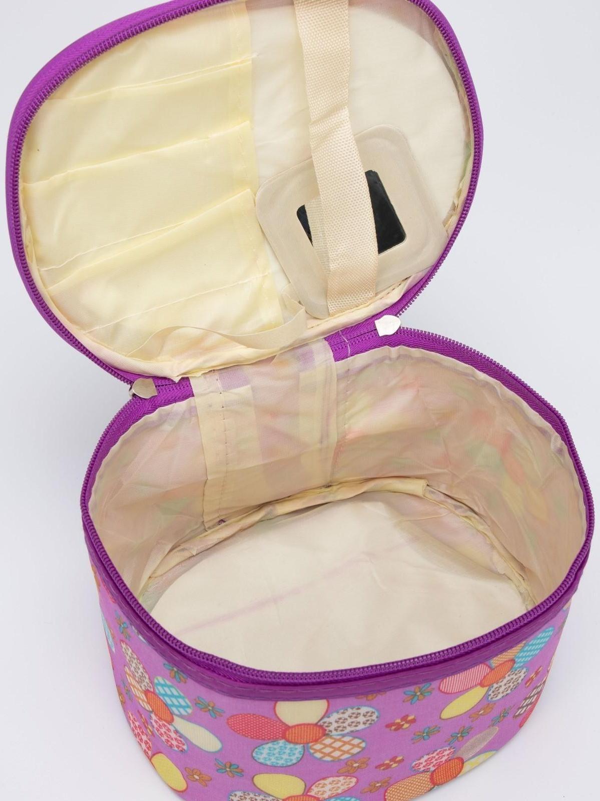 Косметичка на молнии, цвет сиреневый