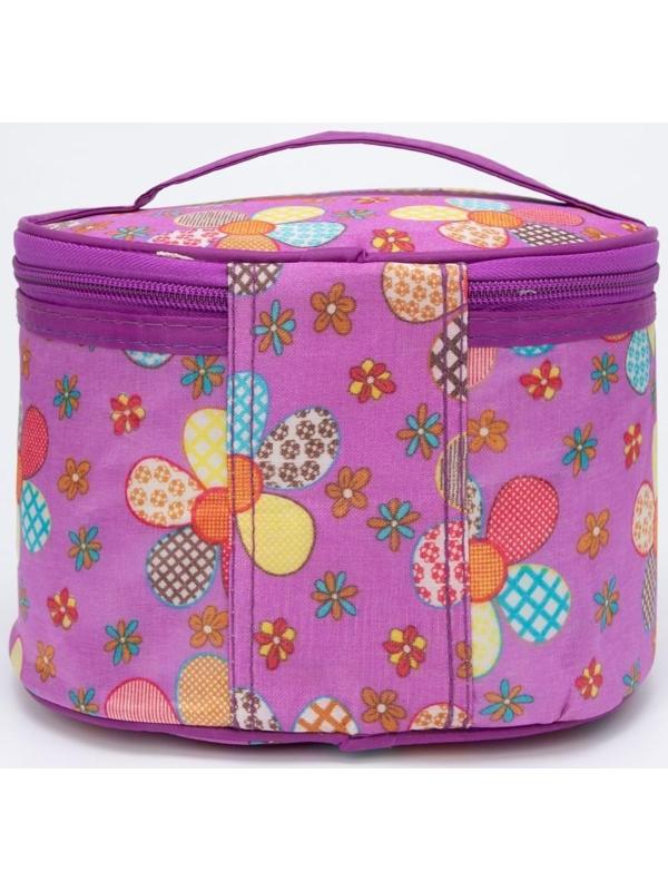 Косметичка на молнии, цвет сиреневый