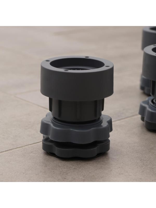 Подставки антивибрационные раздвижные, 4 шт, 6,5×8-10 см, d=4,7 см