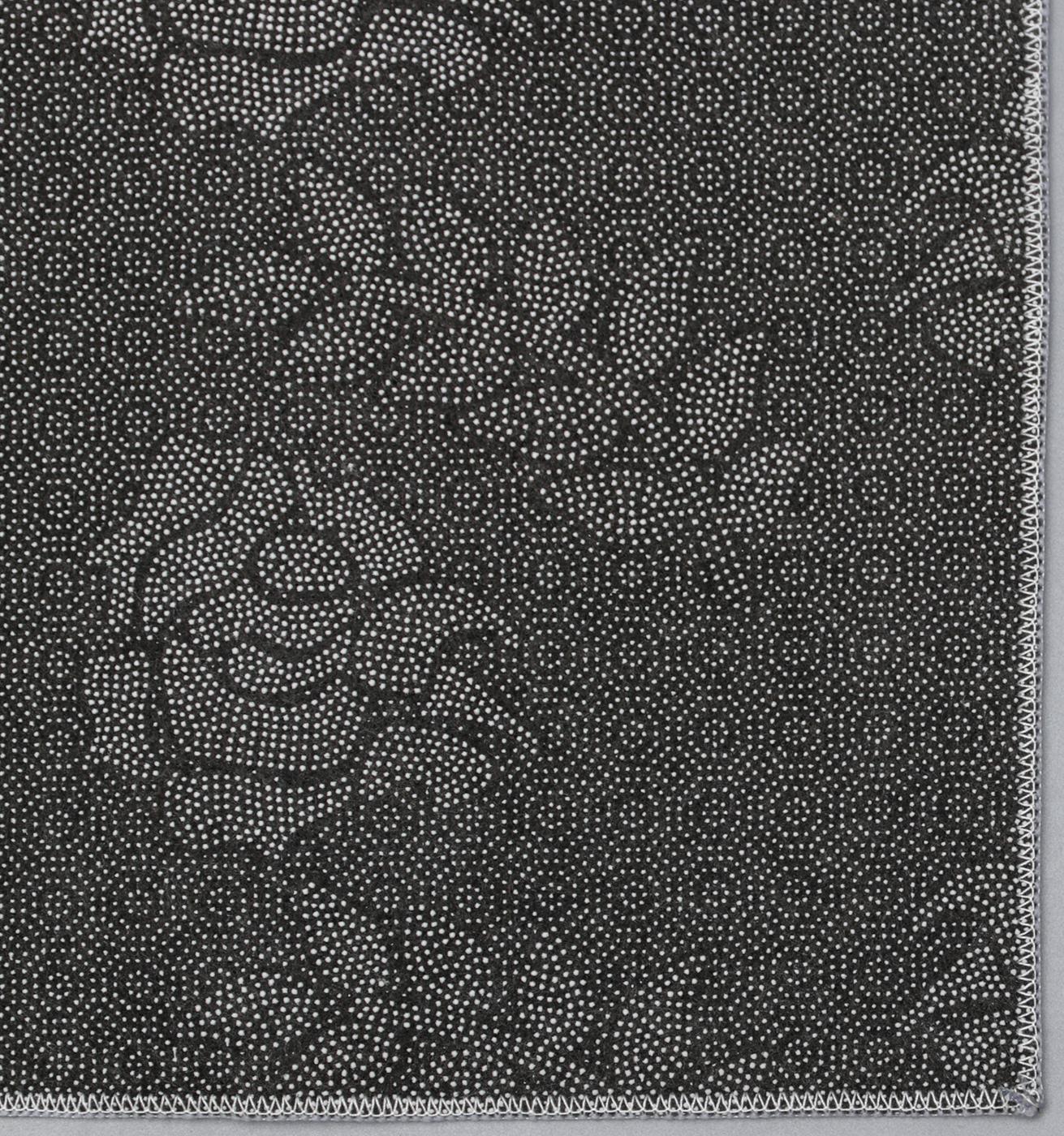 Набор ковриков для ванной и туалета Доляна «Геометрик», 2 шт: 45×120 см, 40×60 см, цвет зелёно-серый