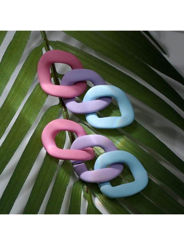 Серьги пластик 