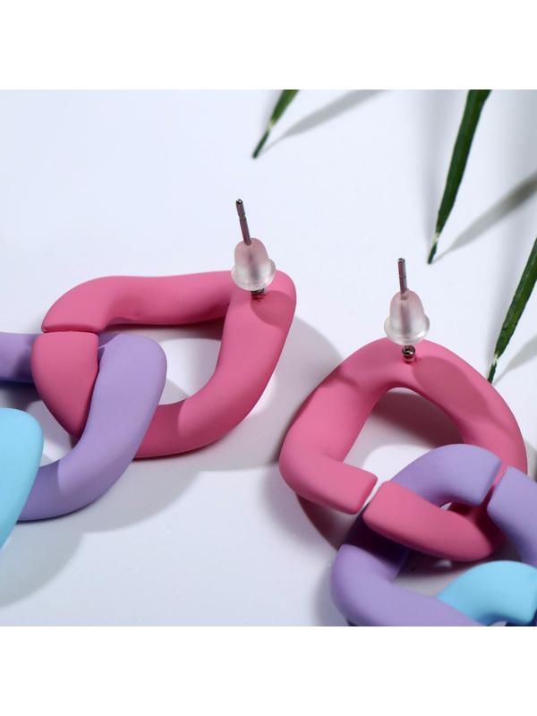 Серьги пластик 