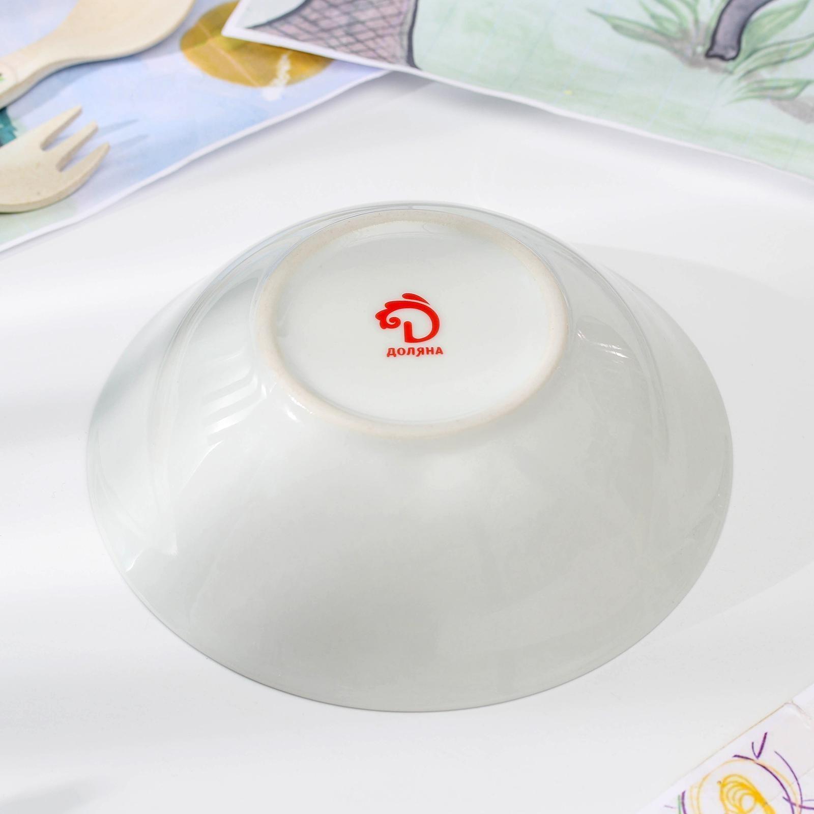 Тарелка керамическая глубокая Доляна «Единорожка», 400 мл, d=15 см