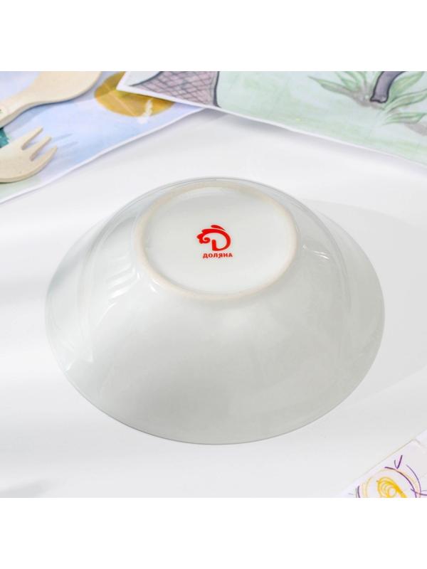 Тарелка керамическая глубокая Доляна «Единорожка», 400 мл, d=15 см