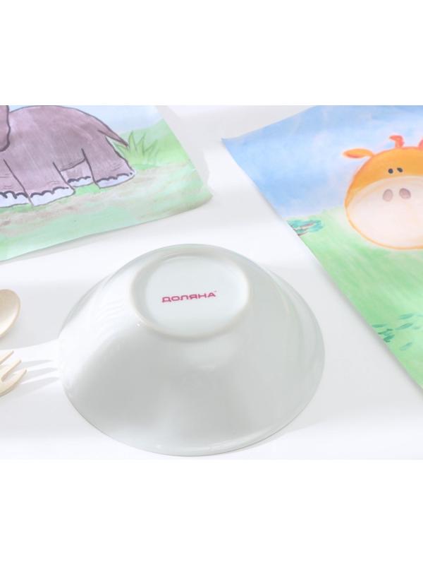 Тарелка керамическая глубокая Доляна «Единорожка», 400 мл, d=15 см
