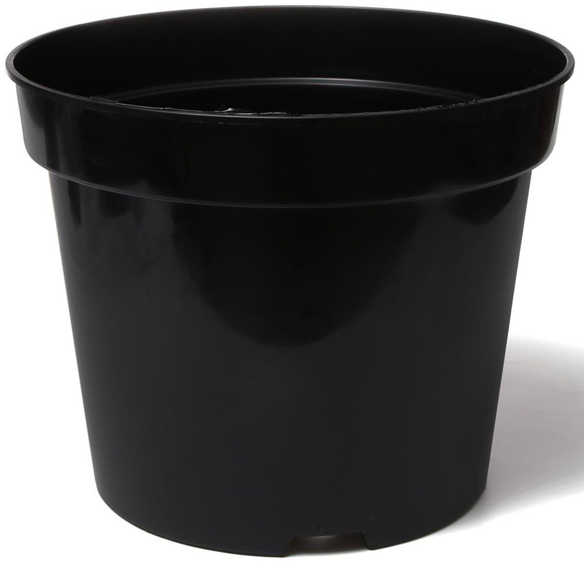 Горшок для рассады, 20 л, d = 35,5 см, h = 30,5 см, чёрный, Greengo
