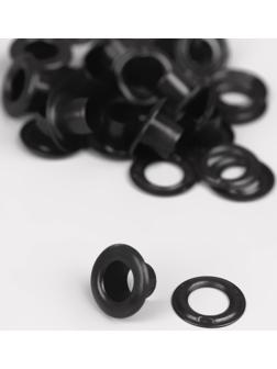 Люверс, d = 5 мм, 50 ± 5 шт, цвет чёрный никель