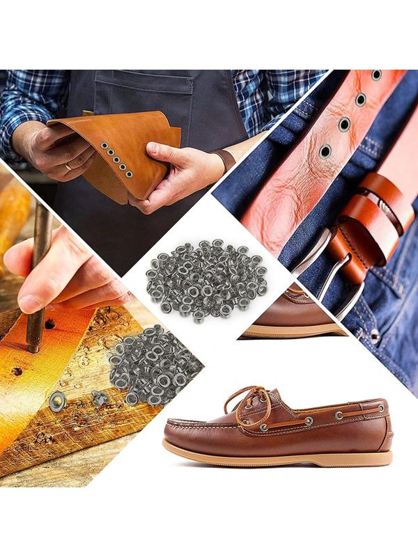 Люверс, d = 5 мм, 50 ± 5 шт, цвет чёрный никель