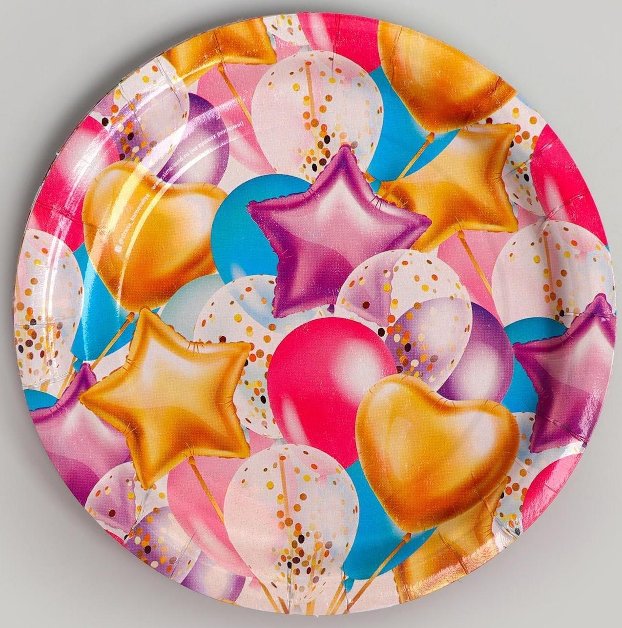 Набор бумажной посуды «Шары»