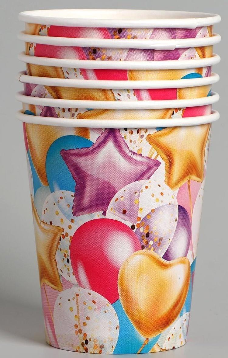 Набор бумажной посуды «Шары»