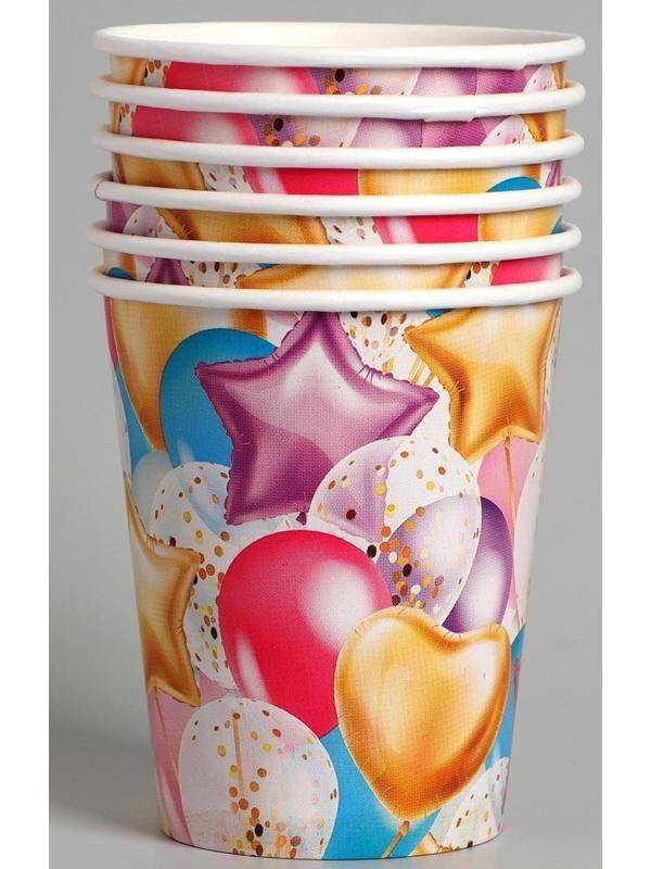 Набор бумажной посуды «Шары»