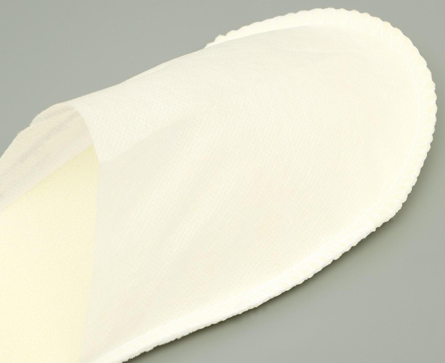 Одноразовые тапочки, Стандарт Лайт, молочные / белые, с закрытым мысом, 42 р.