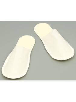 Одноразовые тапочки, Стандарт Лайт, молочные / белые, с закрытым мысом, 42 р.