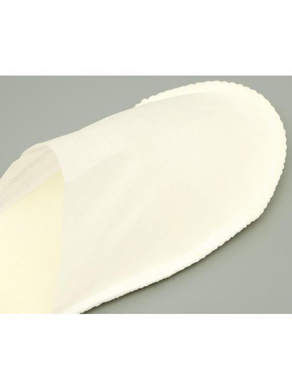 Одноразовые тапочки, Стандарт Лайт, молочные / белые, с закрытым мысом, 42 р.