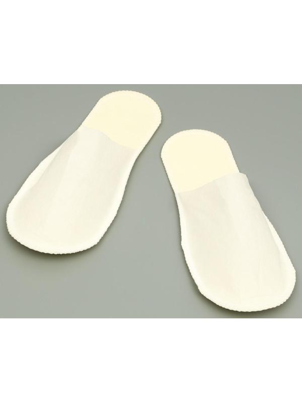 Одноразовые тапочки, Стандарт Лайт, молочные / белые, с закрытым мысом, 42 р.