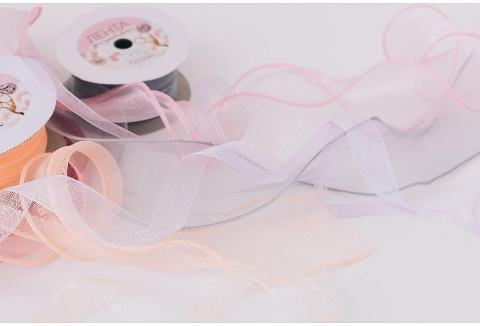 Лента капроновая «Волна», 50 мм, 10 ± 1 м, цвет персиковый